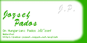 jozsef pados business card
